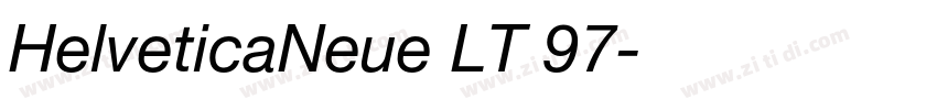HelveticaNeue LT 97字体转换